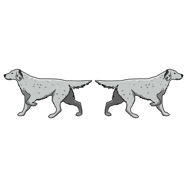 English Setter Dog Decal, Dog Lover Decor Vinyl Sticker